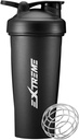 EXTREME Classic Shaker Bottle with Wire Whisk, Perfect voor Proteine Shakes and Pre Workout, Leak Proof Shaker Cups, BPA Free, Vaatwasser SAFE, 24 Ounce, Zwart