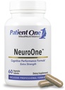 Patiënt One NeuroOne Supplement to Support Memory, Cognition, Mood and Focus* met Citicoline, Acetyl-L-Carnitine, Gingko en meer 60 Capsules