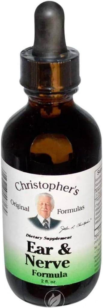 Christopher's Original Formulas Ear and Nerve Extract, Zenuwstelsel Ondersteuning, 2 fl oz - Verpakking van 2