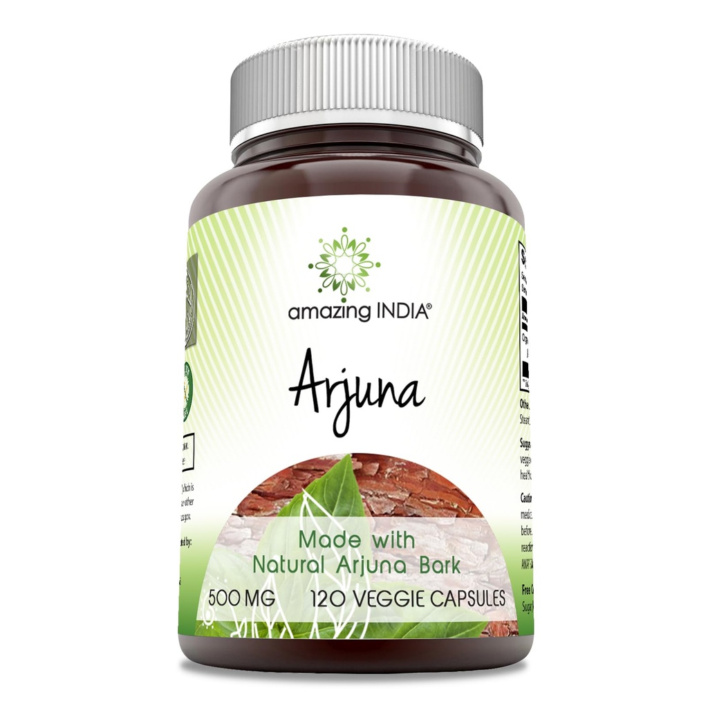 Amazing India Arjuna (Made with Natural Arjuna) 500 Mg Supplement 