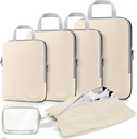 Gonex Compression Packing Cubes, 3sts/4st Uitbreidbare opslag Reizen Bagage Bags Organisators