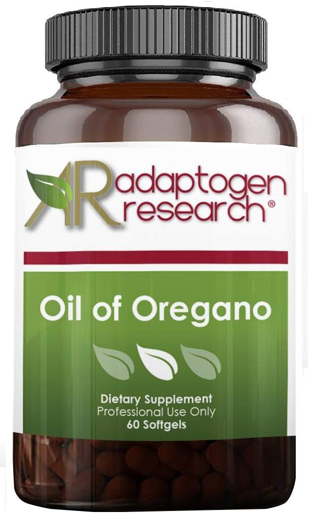 Oil of Oregano Softgels - Oregano Oil Supplement with Highly Concentrated Carvacrol - Supports Intestinal Cleansing - Small Pills (60 Softgels) Gold