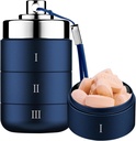 Metal Travel pil Organizer, Portable Waterproof Daily Pill Box, Large Aluminium Pill Case Container 3 keer een dag Vitamine Organisator, Dagelijkse Geneeskunde Organisator voor Vitamine, Visolie, Supplement