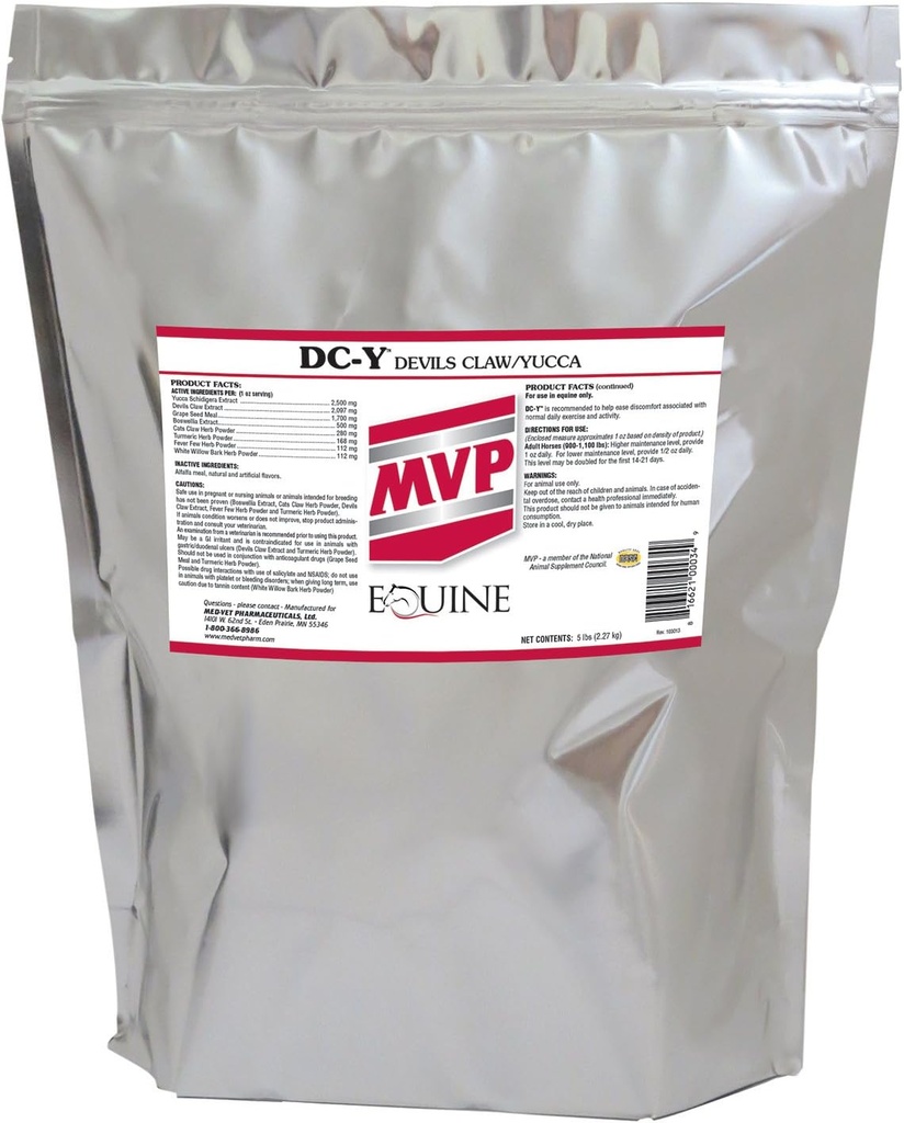 MVP DC-Y (5lb) Hulpmiddelen in het minimaliseren van pijn en tederheid geassocieerd met elke dag activiteiten in paarden ...