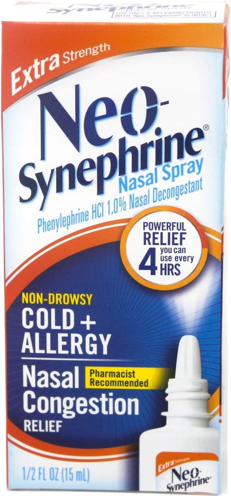 Neo-Synefrine neusspray, extra sterkte formule, 0,50 Ounces elk (waarde pakket van 3)