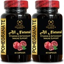 Pomegranate Extract - Pomegranate Extract Polyphenols Supplement, Antioxidant Support, Natural Pomegranate Pills, Pomegranate Polyphenols, Ultra high Absorption - 2 Bottles 120 Capsules
