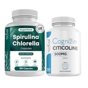 Teaveli Citicoline met Spirulina Chlorella Capsules Bundel