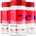 (3 Pack) GlucoBio Health and Wellness Support Capsules Gluco Bio Pills, Gluco Bio Natural Vitamin Overall Health and Wellness Formula Glycogen Support Supplement, BioGluco Capsules (180 Capsules)