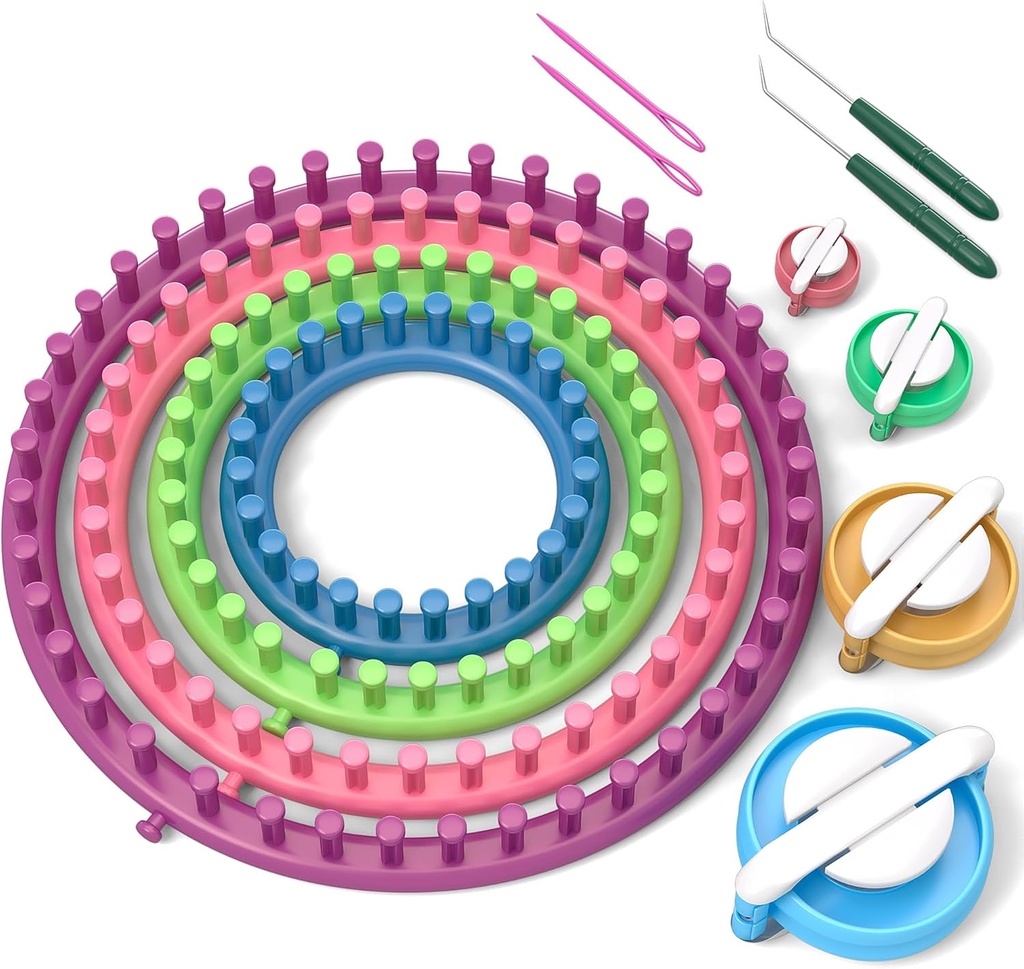 READAEER Ronde breikamer set gereedschap knutselen met haak Naald en Pompom Maker