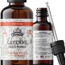 Cayenne Tinctuur Extract, Biologische Cayenne (Capsicum annuum) Gedroogde peper - Plantaardige Glycerine - Non-GMO - 2 oz