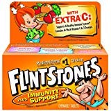 Flintstones Plus Immunity Support Children's Multivitamin Supplement Chewable Tablets, 60 Count