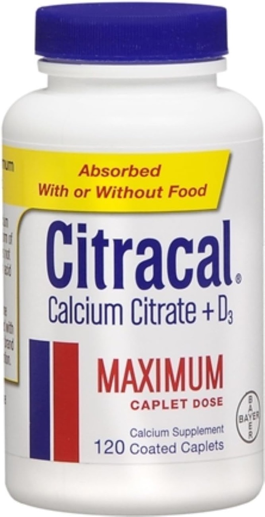 Citracal Maximum Plus D3 Calcium citraat, 120 Telling (pakket van 2)