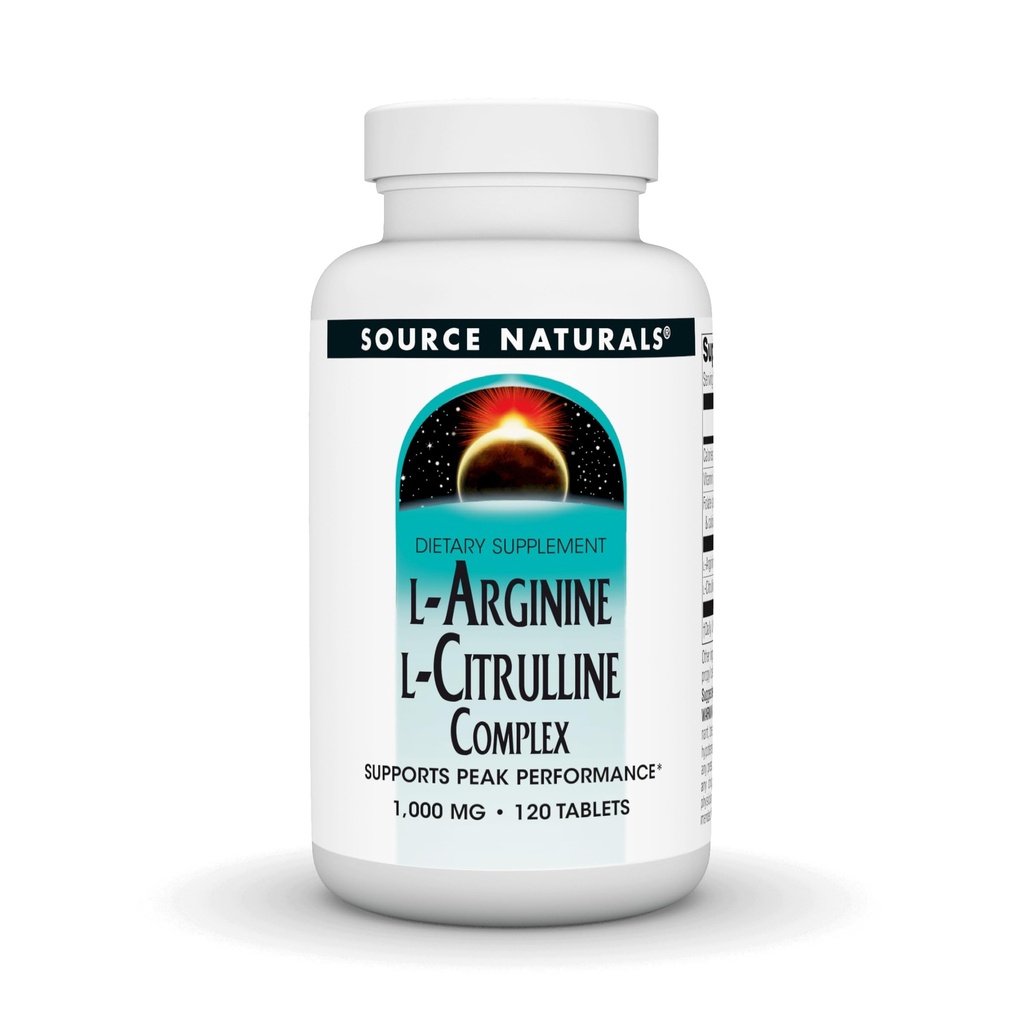 Bron Naturals L-Arginine L-Citrulline Complex, 120 tabletten, 1000 mg