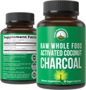 Peak Performance Actived Charcoal Vegan Capsules from Wild Harvested Coconut Shells. Beste veilige Charcoal Pillen Supplement voor Detox, Gas Relief, Opgeblazen. voor mannen en vrouwen 90 Alle natuurlijke tabletten