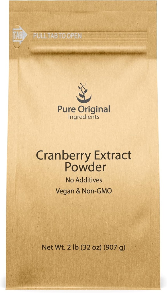 PURE ORIGINEEL INGREDIËNTEN Cranberry Extract, Glutenvrij, Kruidensupplement (2 pond)
