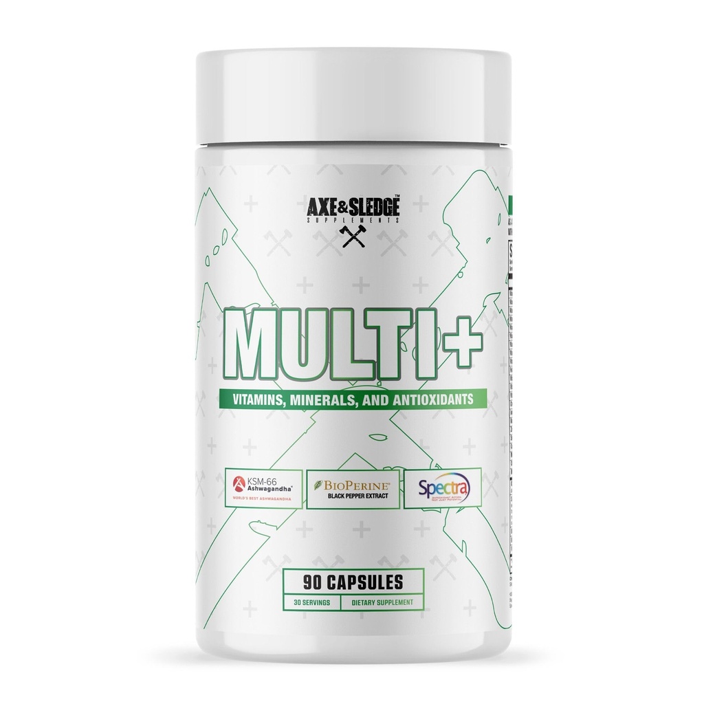 Axe & Sledge Multi Plus Multivitamine 24 Biobeschikbaarheid van vitamines en mineralen, Ashwagandha 