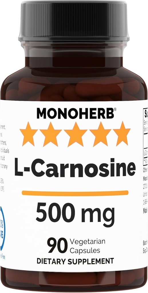 L-Carnosine 500 mg - 90 Veg capsules - 90 porties