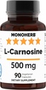 L-Carnosine 500 mg - 90 Veg capsules - 90 porties