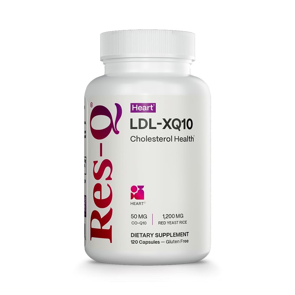Res-Q LDL-XQ10 (formerly LDL-X) Red Yeast Rice and CoQ10 Supplement,120 Capsules