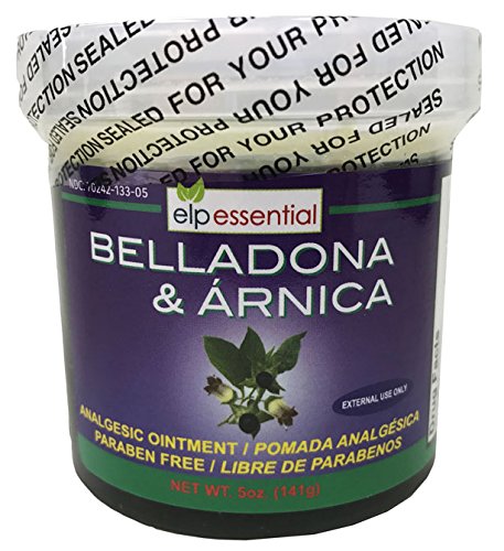 Belladona en Arnica Analgetische Zalf 5 oz (141g) Paraben Vrij