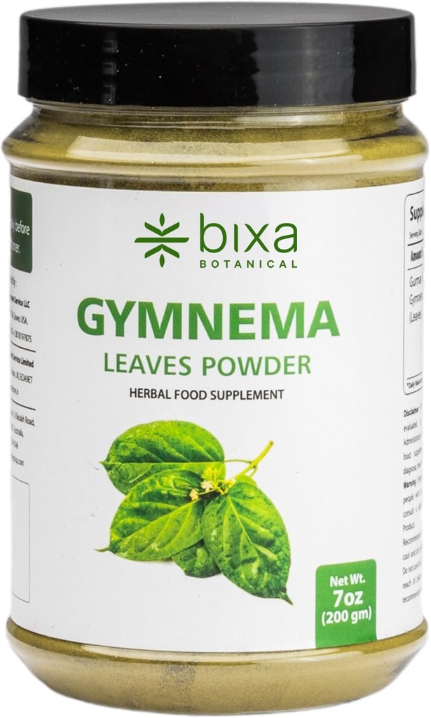 bixa BOTANIC Gymnema Leaf Powder (Gudmar, Shardunika) 7 Oz/200 GRM 