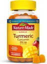 Nature Made Turmeric Curcumin 250mg Per Serving, Dieetsupplement voor Antioxidant Ondersteuning, 60 Gummies, 30 Day Supply