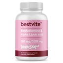 Benfotiamine 150mg / Alpha Lipoïnezuur 300mg (120 Vegetarische Capsules) - Geen Stearates - Veganistisch - Glutenvrij - Niet GGO