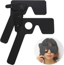 2 Pack Oftalmic Eye Occluder voor Oogartsen, Optometristen en Orthoptisten Eye Exam Tool (zwart)