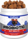 Probiotica voor honden, 150 Kauwen Hondenprobiotica voor de spijsvertering gezondheid, Hondenprobiotica Kauwt met 6 spijsverteringsenzymen voor Gut Health, diarree, jeukende huid en jeukende oren Immuniteit - Lamsmaak