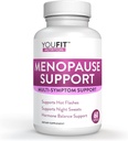 Menopauze Relief Capsules voor vrouwen - Natuurlijke menopauze supplementen voor vrouwen - volledige dag en nacht Menopauze Ondersteuning - Vermindert hete flitsen, stress, nachtzweet - 30 porties