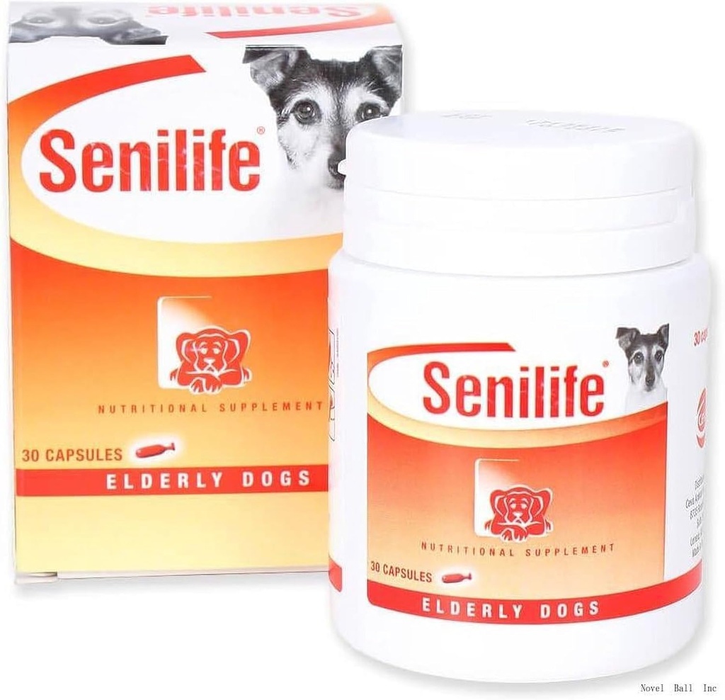 Hersenfunctie ondersteuning Veroudering van huisdier Voedingssupplement /D59010B Senilife Voedingssupplement voor ouderen honden(tot 50 lbs)- 30 / Doos