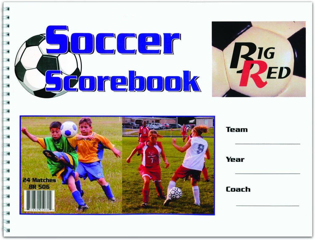 Grote Rode Voetbal Scorebook