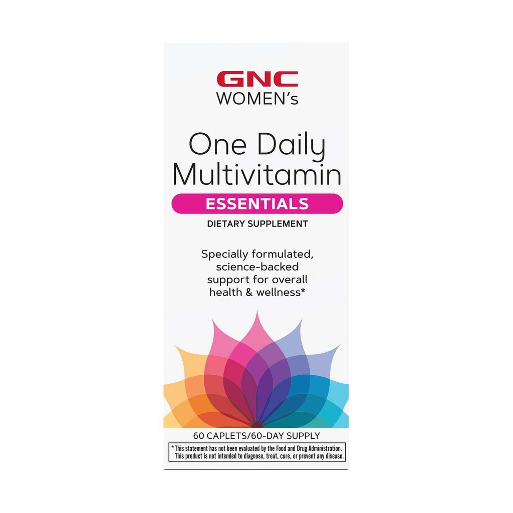 GNC Women's One Daily Multivitamine, Science-Backed Ondersteuning voor algemene gezondheid en welzijn, 60 Tellen