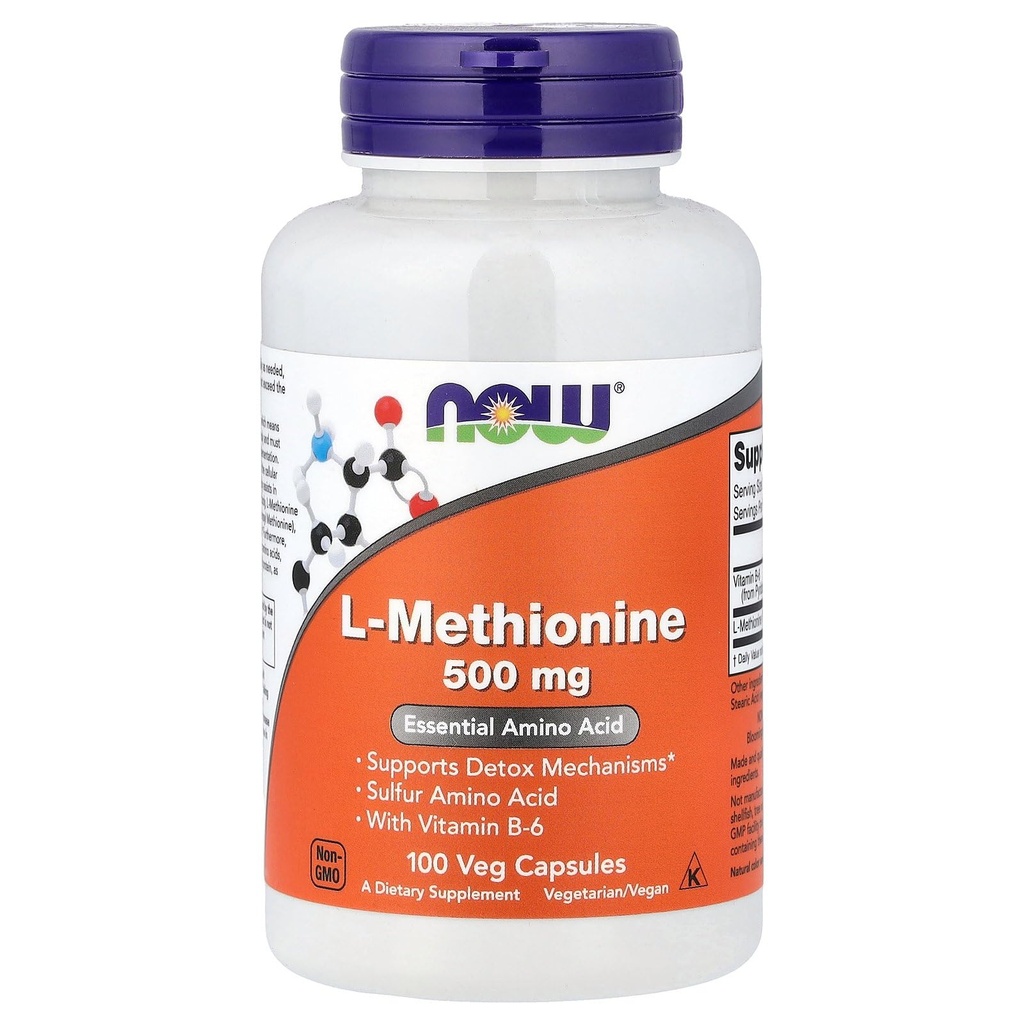 Now Foods L-Methionine 500 mg 100 Caps