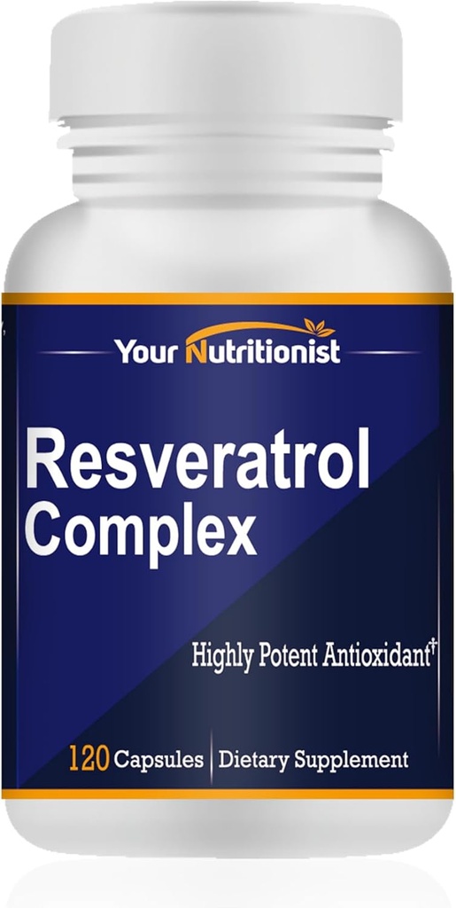 Resveratrol Complex Krachtige antioxidanten, 120 capsules, 60 dagen