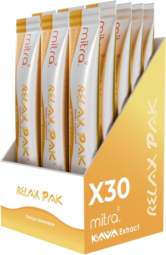 Mitra9 Kava Powder RelaxPak - Oranje Dreamsicle Kava Extract Powder Packets 