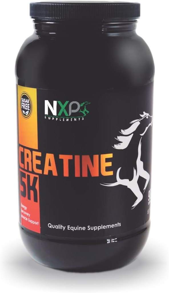 Creatine 5K - Energie Spierondersteuning Herstel Power Strength Endurance Uithoudingsvermogen Supplementen voor paarden 5 lb (90 Servings)