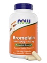 Nu Bromelain 500 mg, 200 Veg Capsules - Natuurlijke Ananas, Proteolytische Enzyme Supplement, 2400 GDU