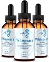 (3 Pack) Whispeara Drops - Officiële Whispeara ter ondersteuning van gezonde gehoor, focus en prestaties, alle natuurlijke Whispeara Hearing Support Formule, Premium Whispeara Gotas Review (90 Servings)