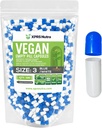 XPRS Nutra Size 3 Empty Capsules - 500 Count Empty Vegan Capsules - Vegetarian Pills - DIY Vegetable Capsule Filling - Veggie Pill Caps (Blue/White)