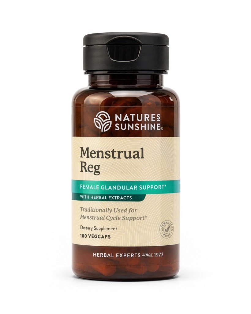 Nature's Sunshine Menstrual Reg, 100 Capsules, Kosher Herbal Supplement helpt Hormone evenwicht te behouden en bevordert een meer comfortabele menstruele cyclus