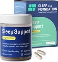 Slaaphulp met 2 mg Melatonine - Slaappillen met GABA, L-Theanine & Kamille - Niet-Habit vormen van slaapsupplement, 60 capsules