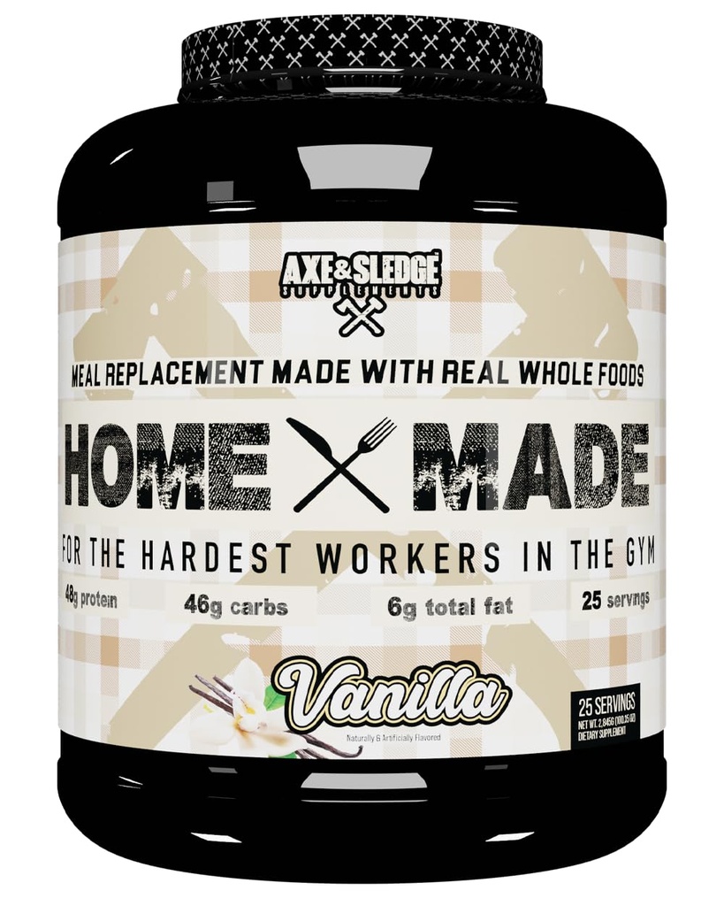 Axe & Sledge Supplementen Home Made Whole-Foods Based Meal Replacement Powder, 25 Servings (pack of 1) (Vanilla)
