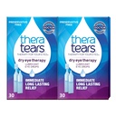 TheraTears droge oogtherapie Smeer Oogdruppels voor droge ogen, conserveringsvrije oogdruppels, 30 flacons voor eenmalig gebruik (2 verpakkingen)