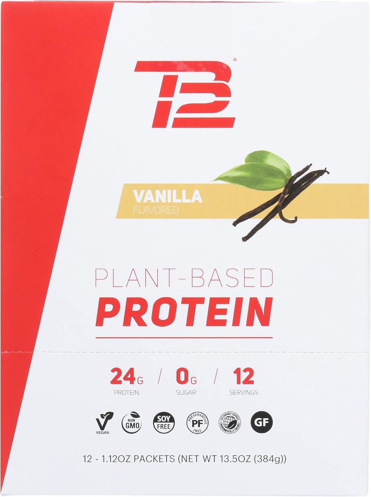 TB12 Vanille Proteïne Poeder, 1.12 OZ elk, 12 Tellen (verpakking van 1)