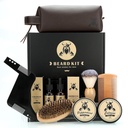 Beard Care Kit Cadeaus voor mannen, 9 stuks Beard Grooming Kit, Beard Club Kit is een unieke herengeschenk voor papa echtgenoot vriendje, vaderdag verjaardag verjaardag huwelijk Kerstcadeau Ideeën voor hem baas