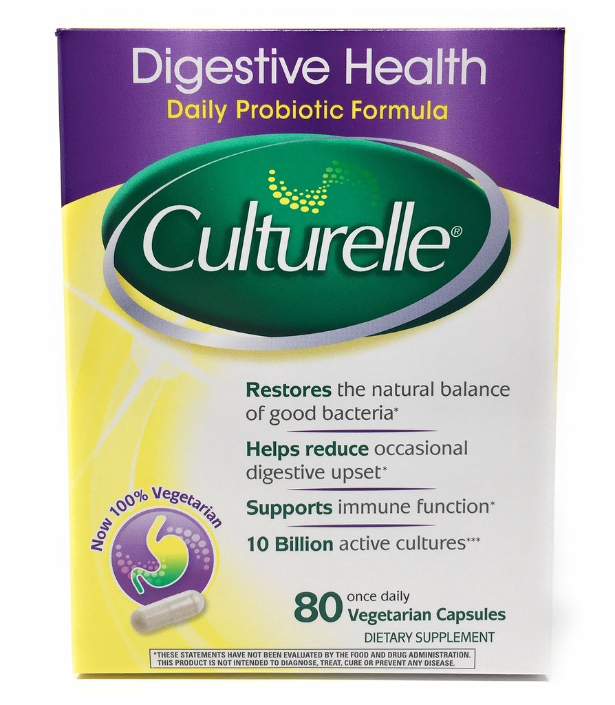 Culturelle Digestieve Gezondheid Probiotica - 2 Dozen, 80 Capsules Elke