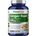 NusaPure Ginger Root Capsules 20:1 Extract, 200 mg Equivalent aan 4.000 mg per Veggie Caps 