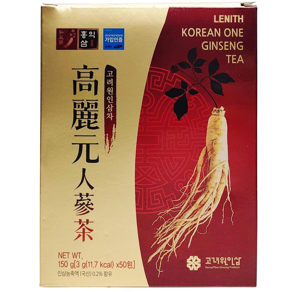 LENITH Koreaanse Panax Ginseng Wortels Extract Granulaat Thee 50T 150g (3g X 50 zakken)