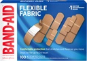 Band-Aid Brand Flexible Fabric Adhesive Bandages for Wound Care & First Aid, Assorted Sizes, 100 ct